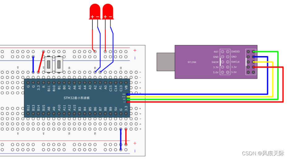 <span style='color:red;'>江</span><span style='color:red;'>科大</span>stm32学习<span style='color:red;'>笔记</span>7——按键控制LED