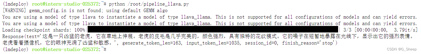 LMDeploy 量化部署 LLM-VLM 实践——作业