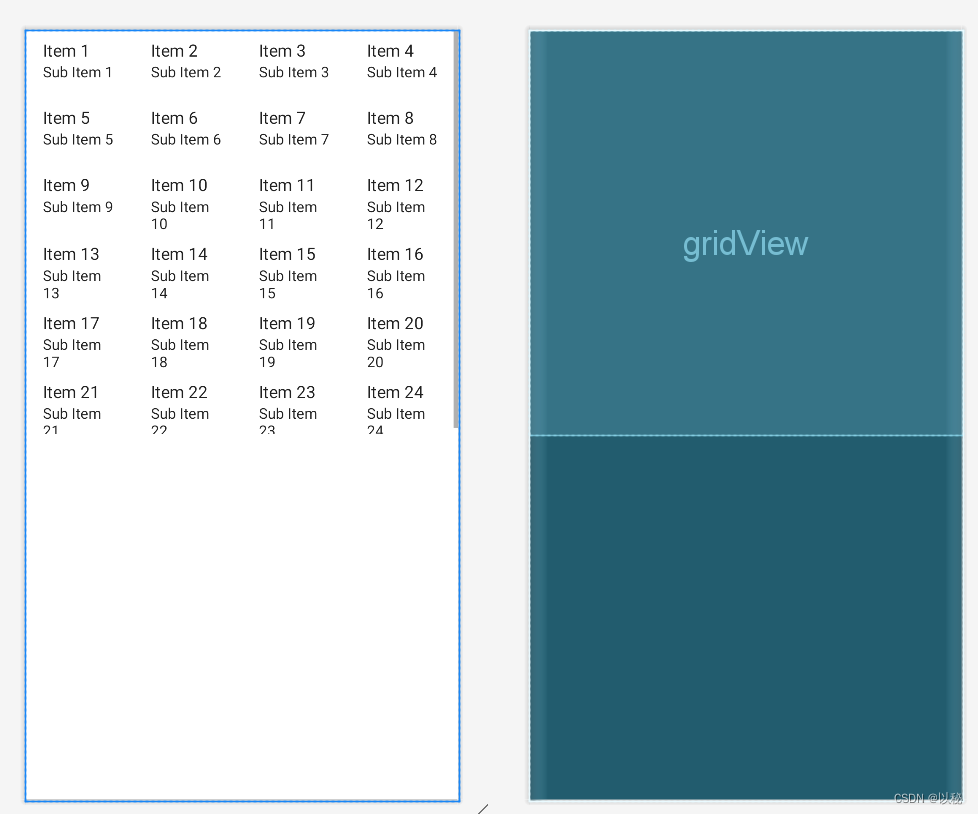 高级控件2：GridView