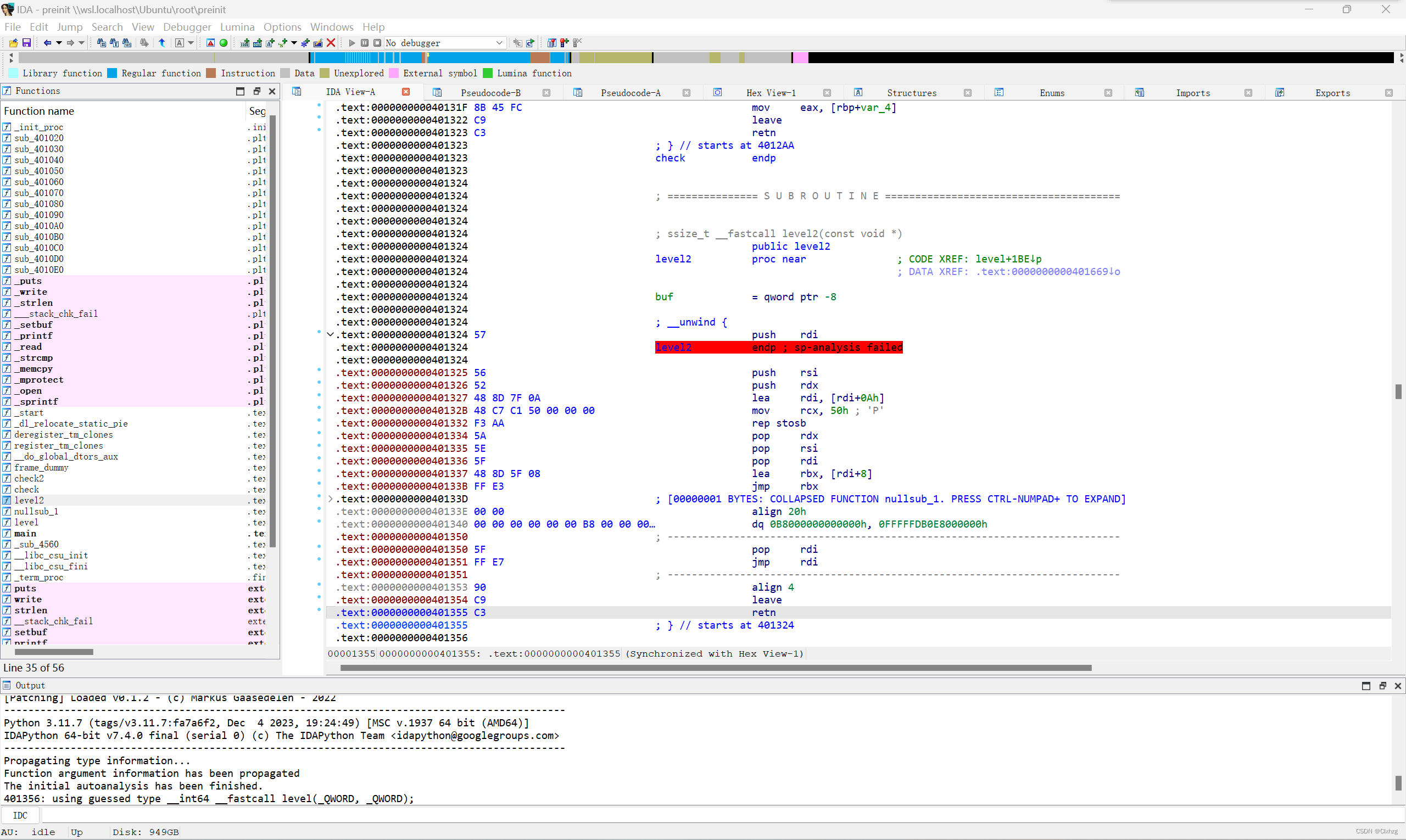 [VNCTF2024]-PWN:preinit解析（逆向花指令，绕过strcmp，函数修改，机器码）