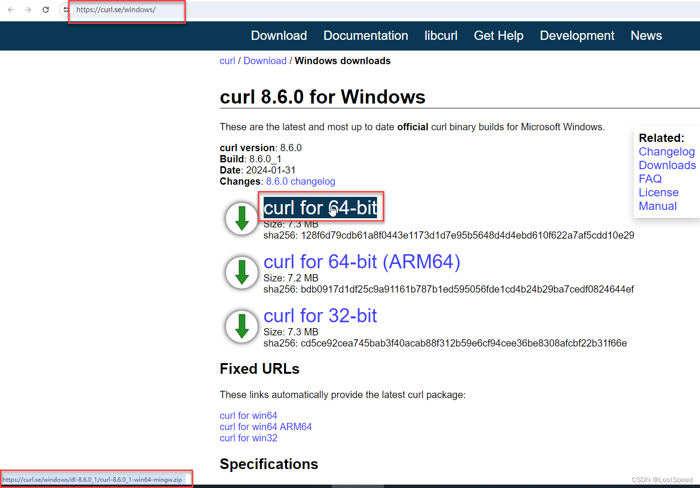 curl8.6.0 - CURLE_PEER_FAILED_VERIFICATION