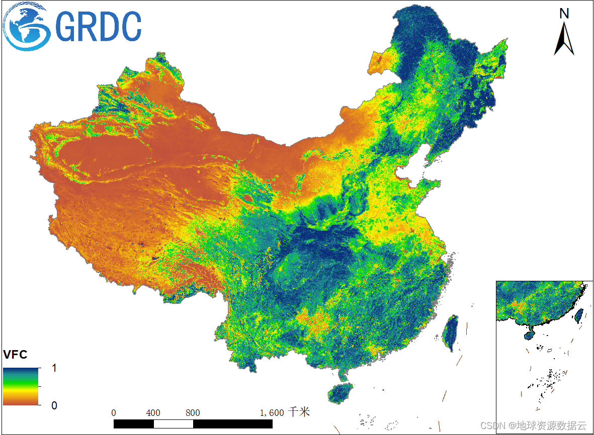 全国30米分辨率逐年植被覆盖度(fvc)数据集