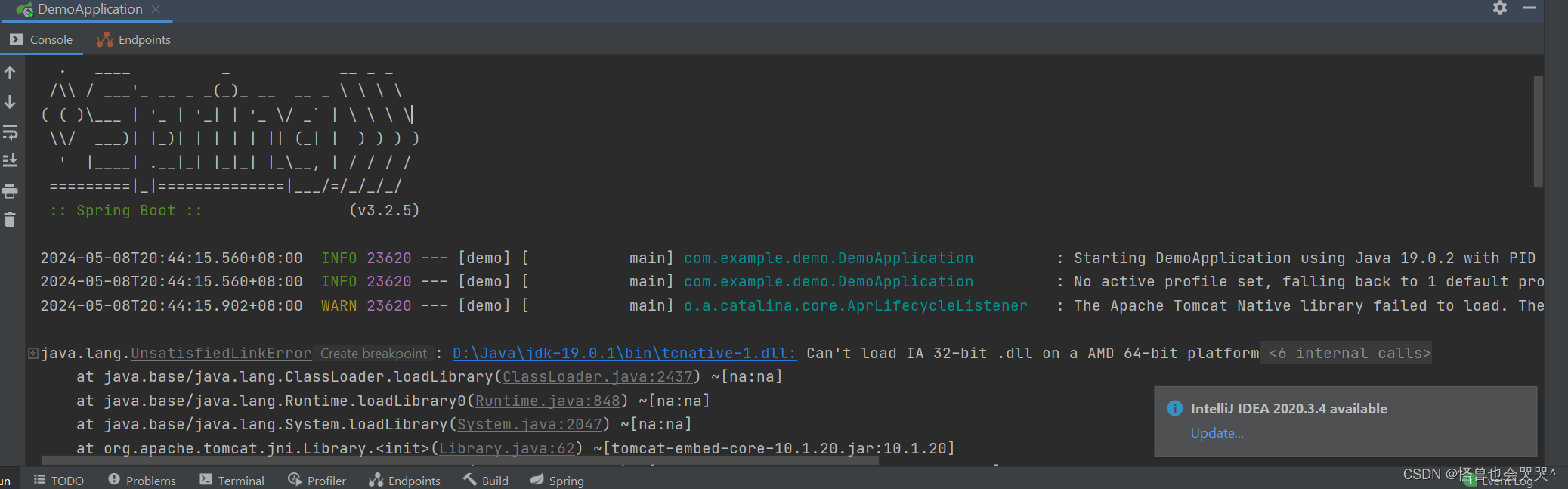 运行SpringBoot项目失败？异常显示Can‘t load IA 32-bit .dll on a AMD 64-bit platform，让我来看看~