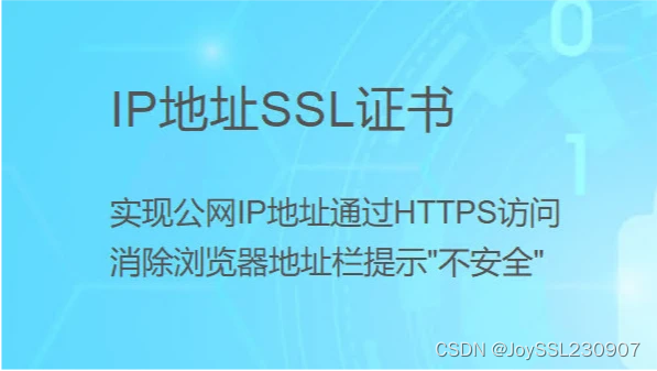 IP SSL证书免费申请教程（给IP地址开启https）