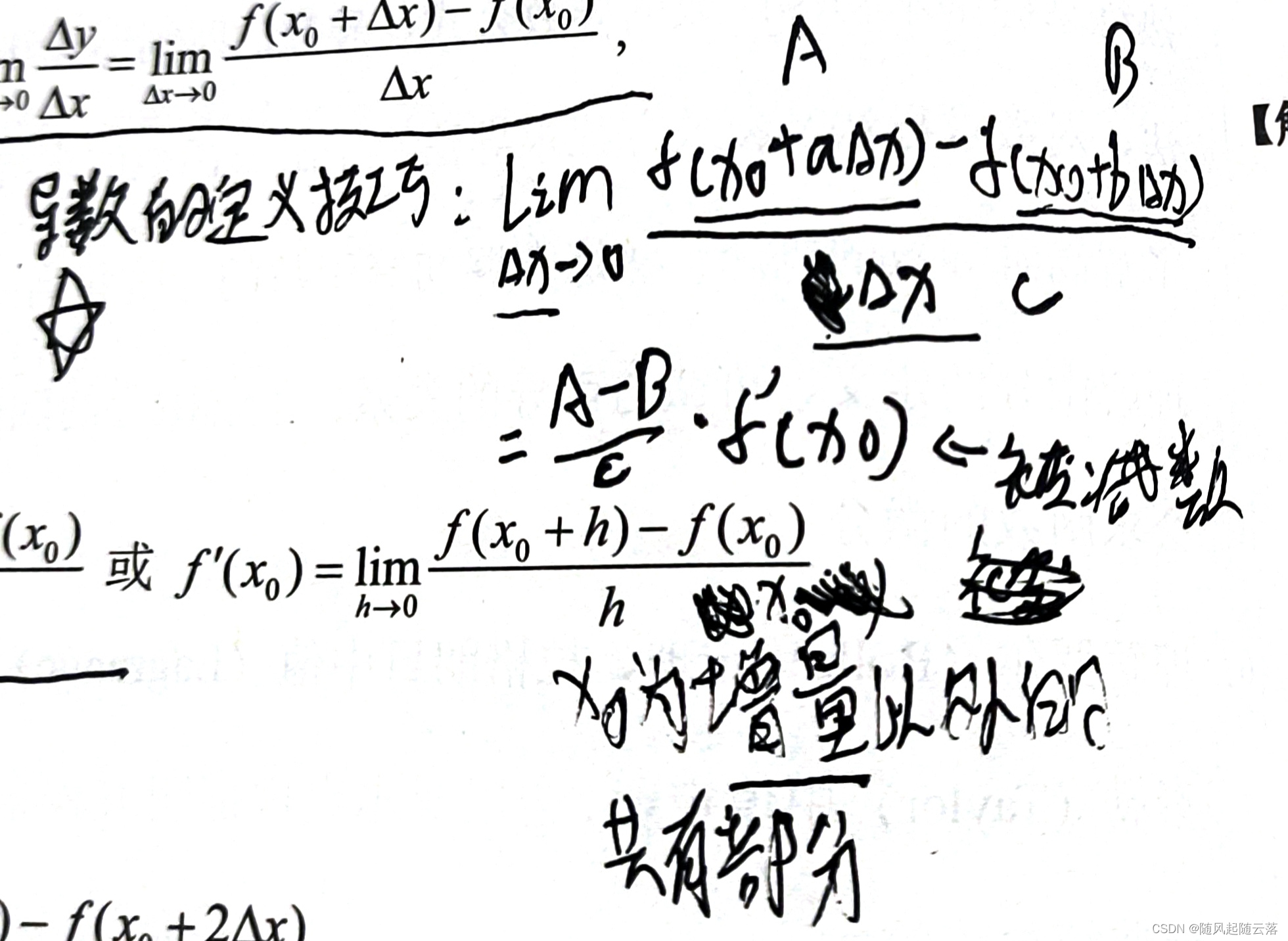 导数定义和渐近线-CSDN博客