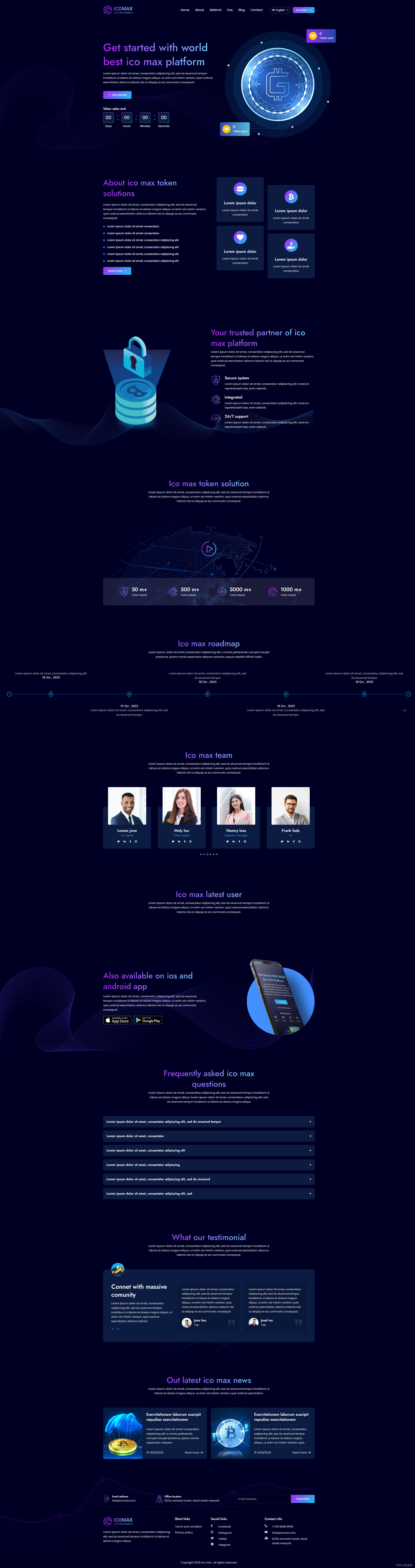 高端大气php开发区块链英文交易所源码数字资产交易多语言代币销售