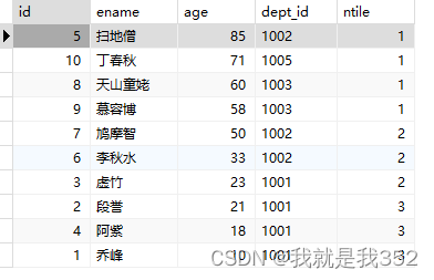 java每日一记 —— MySQL窗口函数的使用