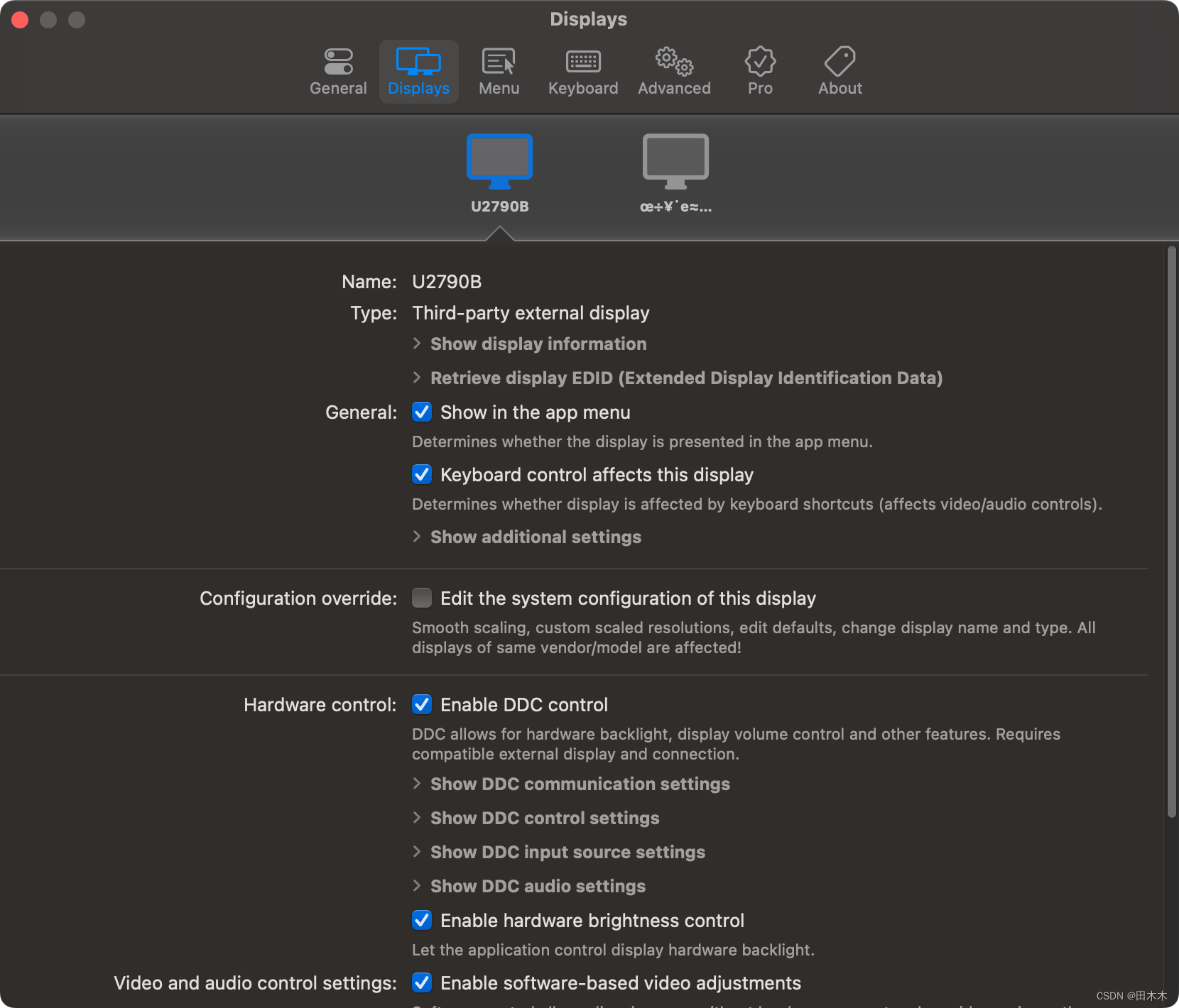 BetterDisplay for mac V2.2.5 强大的mac显示器管理开源工具