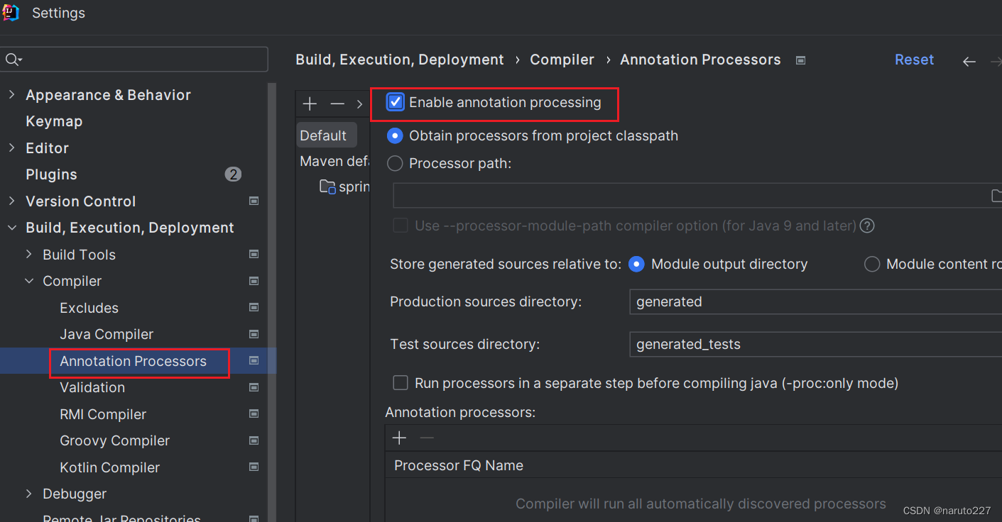 idea运行项目时右下角弹出“Lombok requires enabled annotation processing”