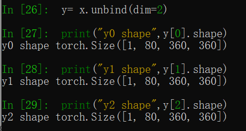pytorch基础: torch.unbind()