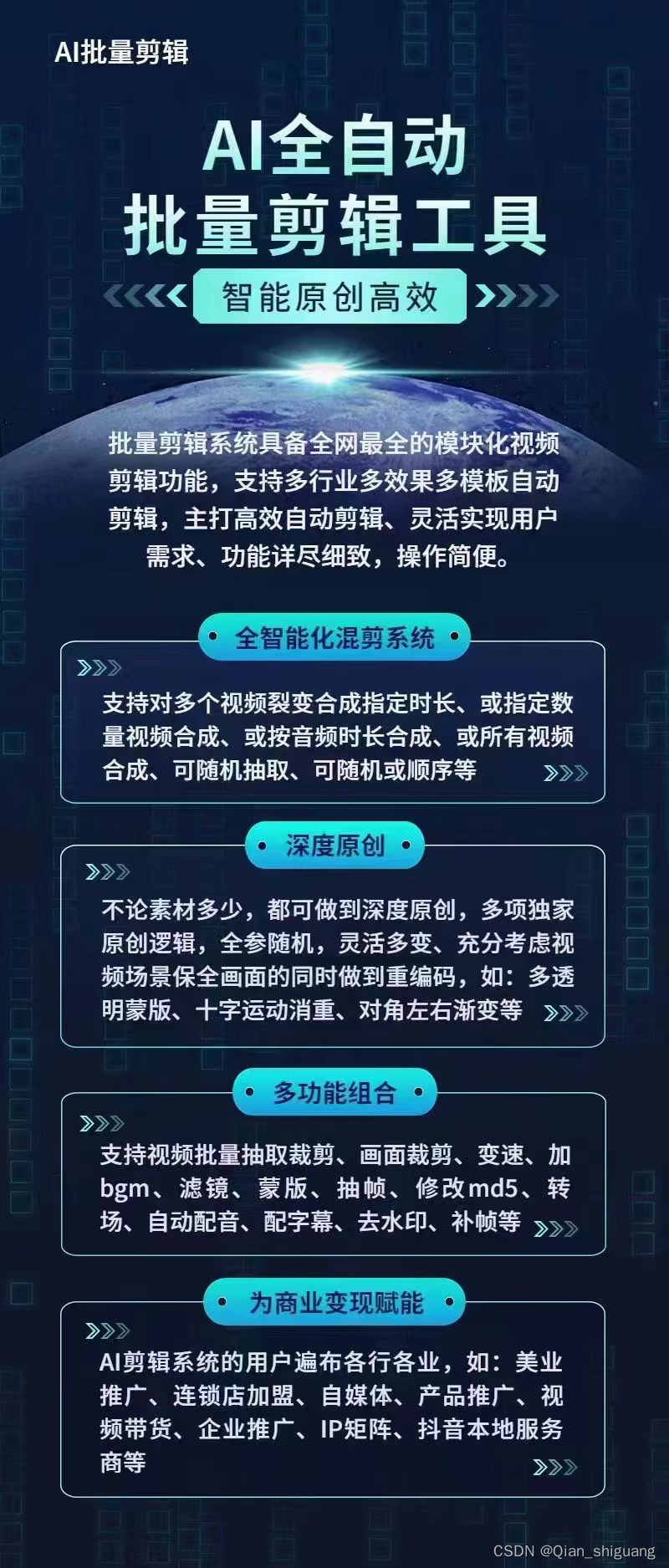 ai智能全自动批量剪辑软件神器,让视频创作变得简单！