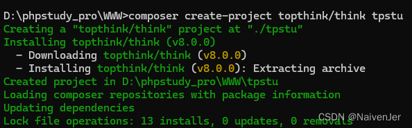 Composer创建ThinkPHP无法<span style='color:red;'>获取</span><span style='color:red;'>最</span><span style='color:red;'>新</span>版本<span style='color:red;'>的</span>问题