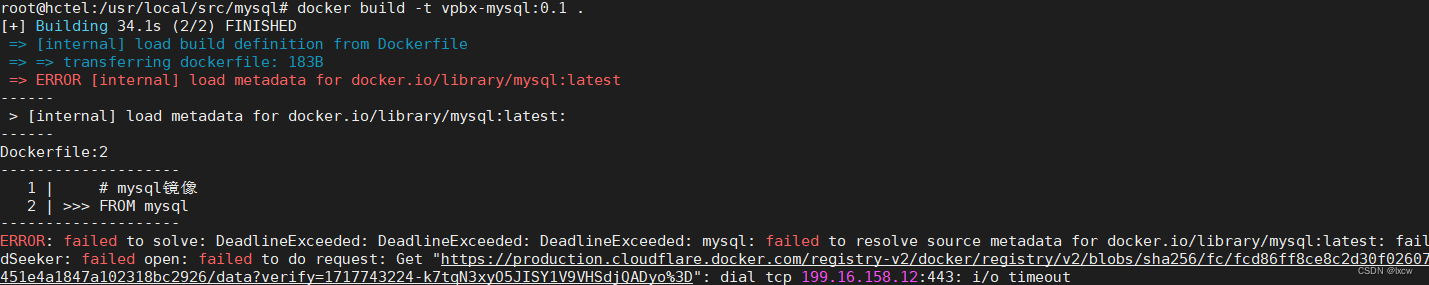 docker pull image 报错 dial tcp 31.13.88.169:443: i/o timeout