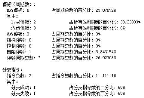 【计算机系统结构实验】实验2 流水线中的冲突实验