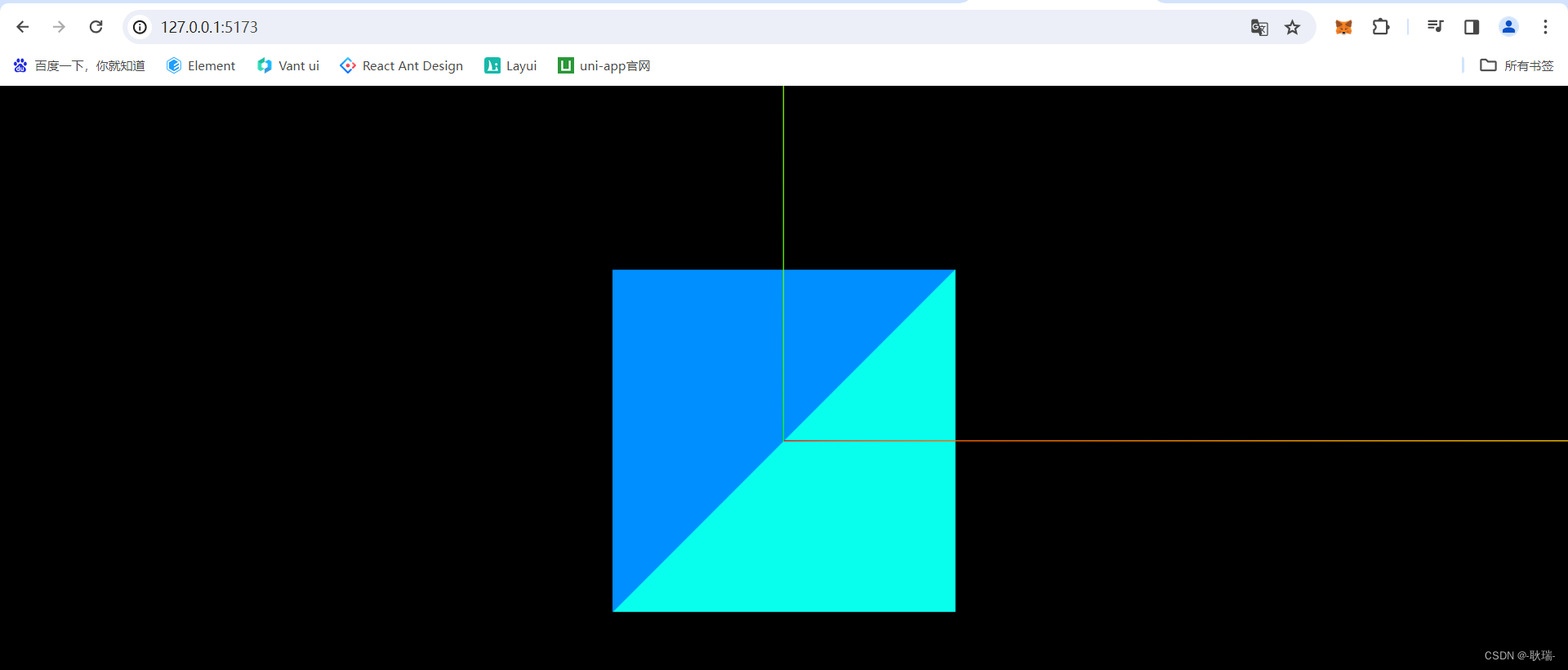 WEB 3D技术 three.js 通过分组顶点 给同一个物体设置多个材质