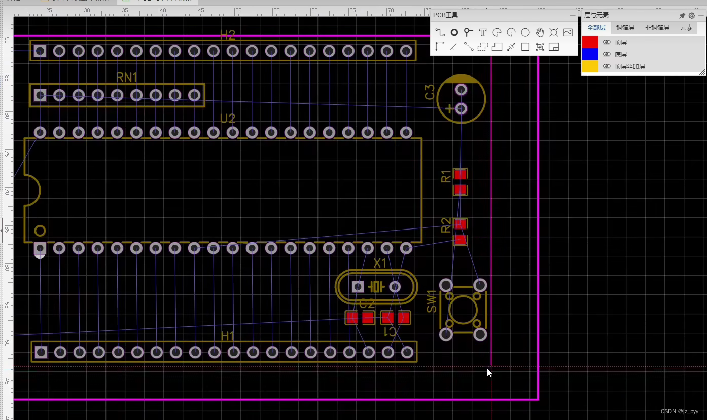 绘制PCB（以51开发板为例）_51开发板pcb绘制-CSDN博客