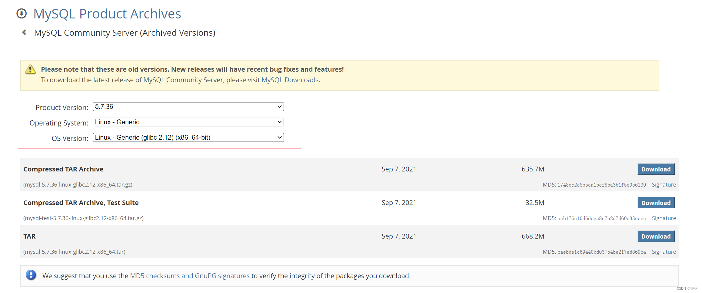 mysql5.7