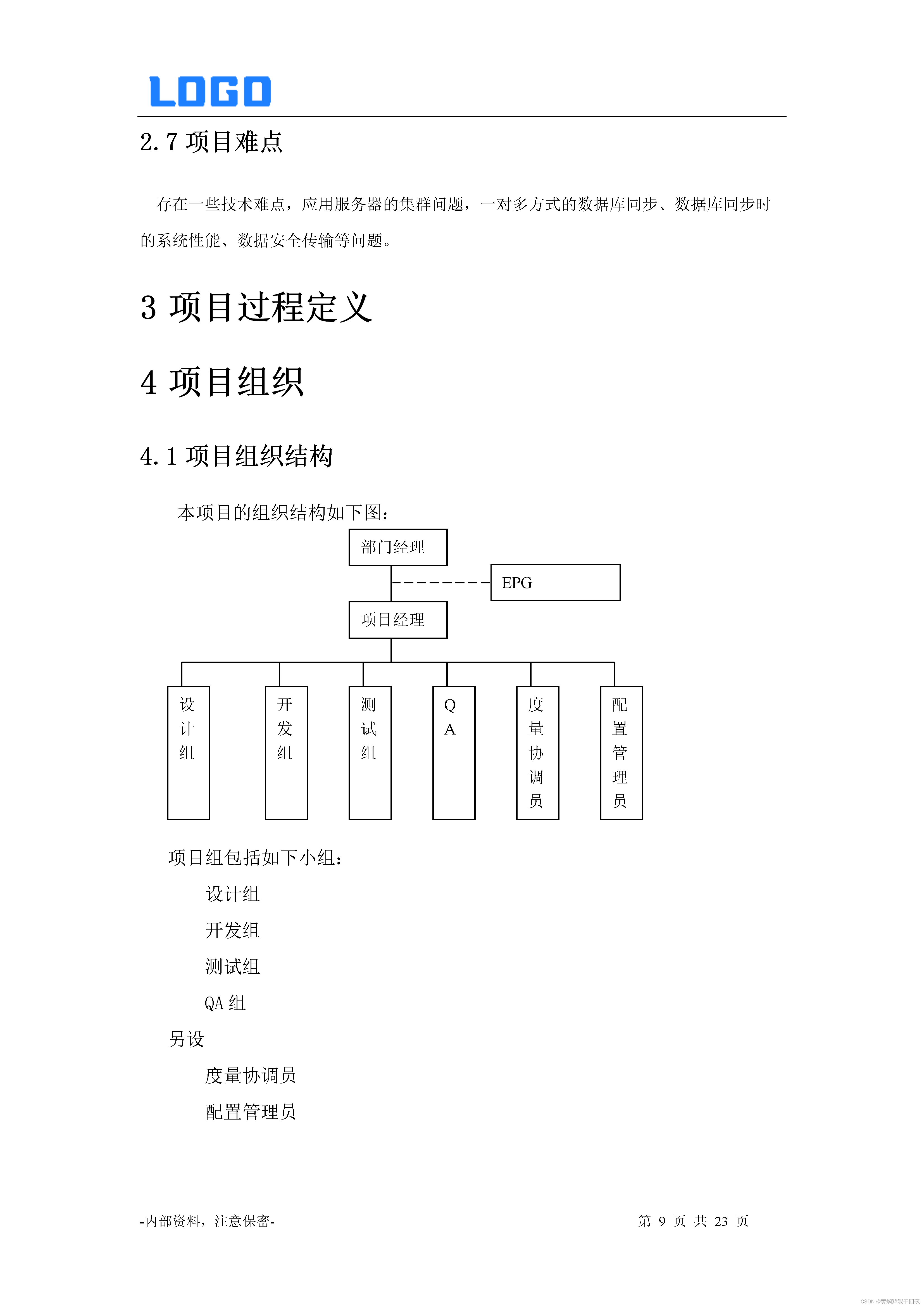 项目计划书怎么写模板图片