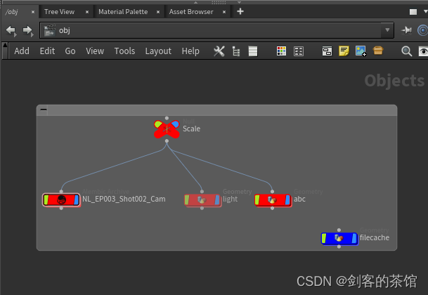 让cgteamwork<span style='color:red;'>自动</span>为<span style='color:red;'>Houdini</span>载入相机，角色道具的abc文件