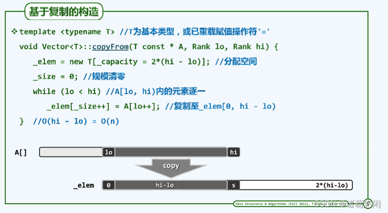 数据结构（邓俊辉）学习笔记——向量vector_01_接口与实现