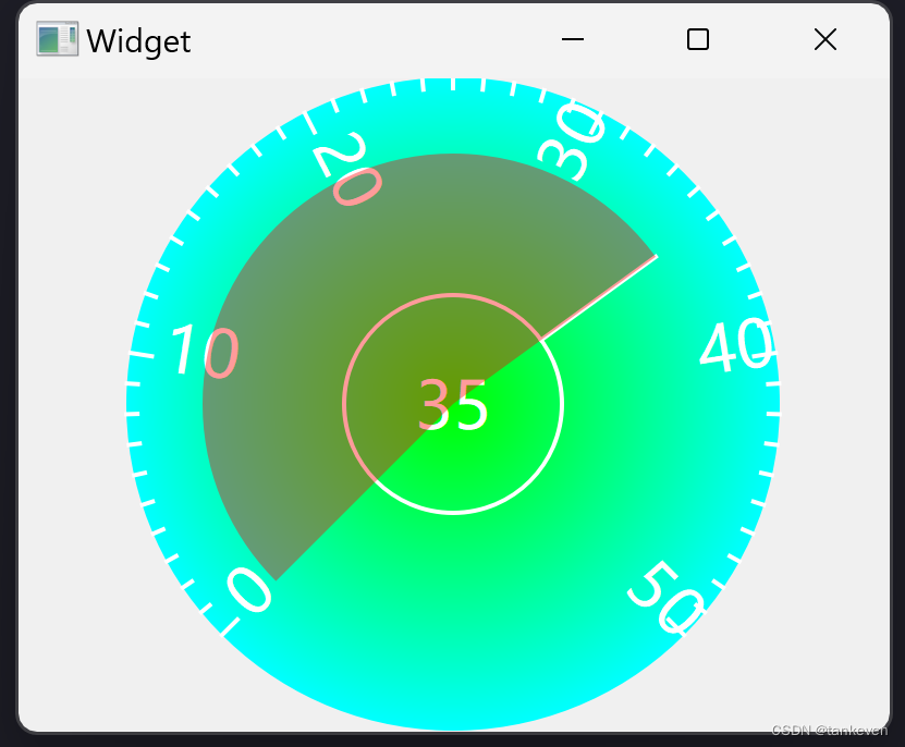 QPaint绘制自定义仪表盘组件02