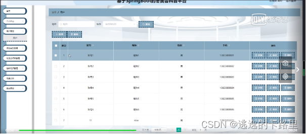 图5-8 用户管理界面图