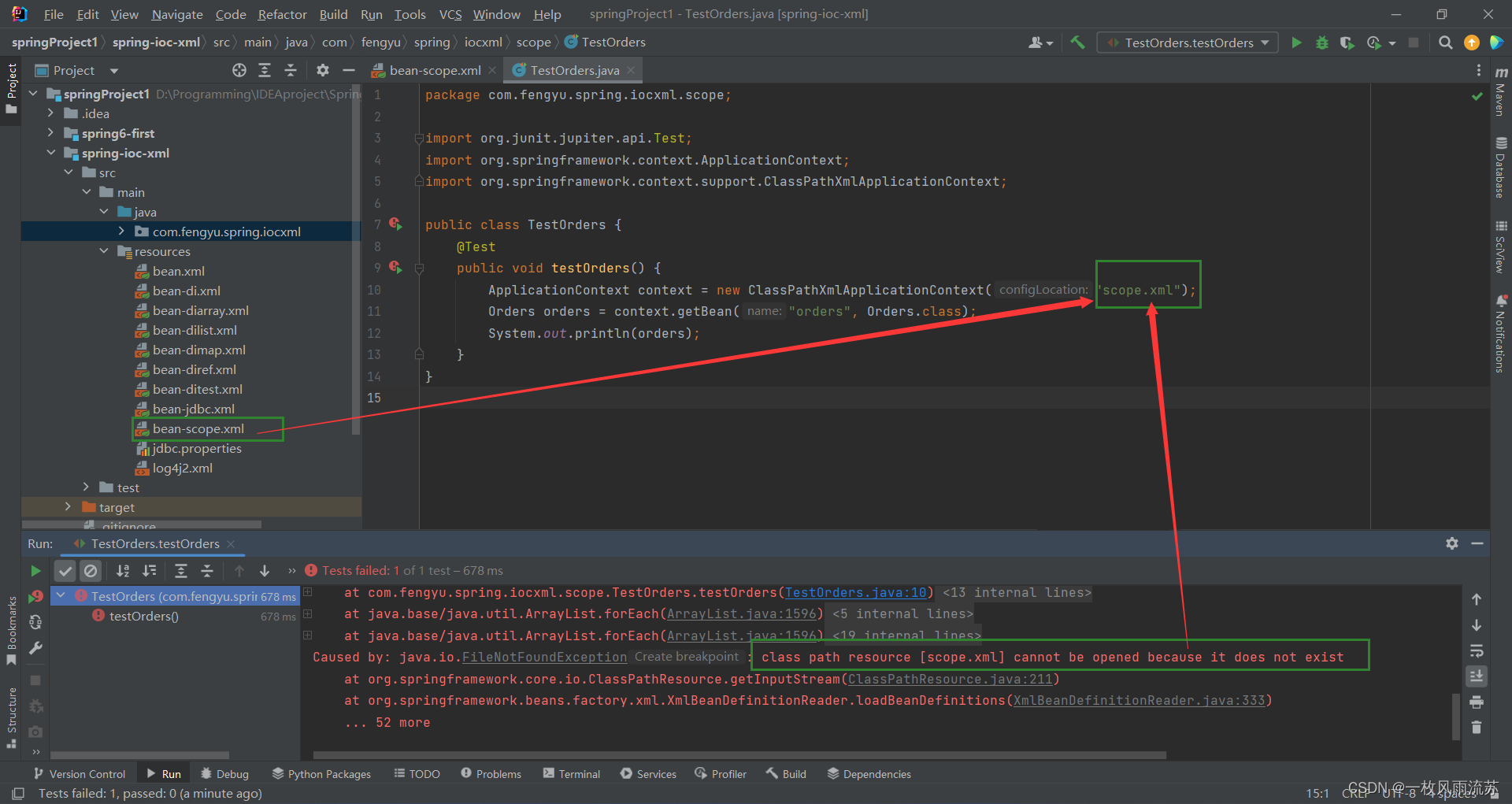 【Bugs】class path resource [xxx.xml] cannot be opened because it does not exist