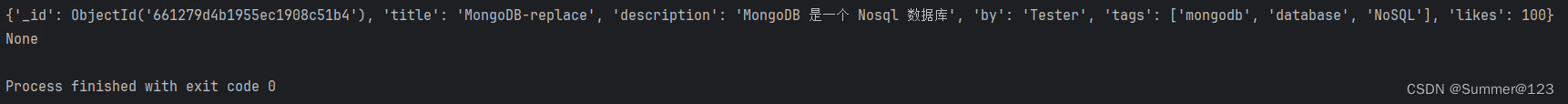 Python操作MongoDB - 常用操作