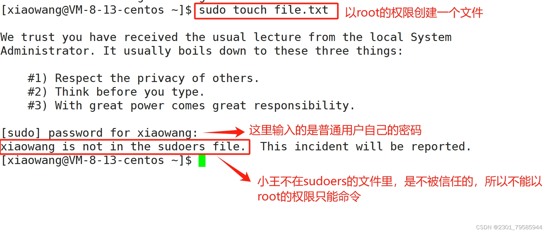 Linux中普通用户如何使用<span style='color:red;'>sudo</span>指令提升<span style='color:red;'>权限</span>