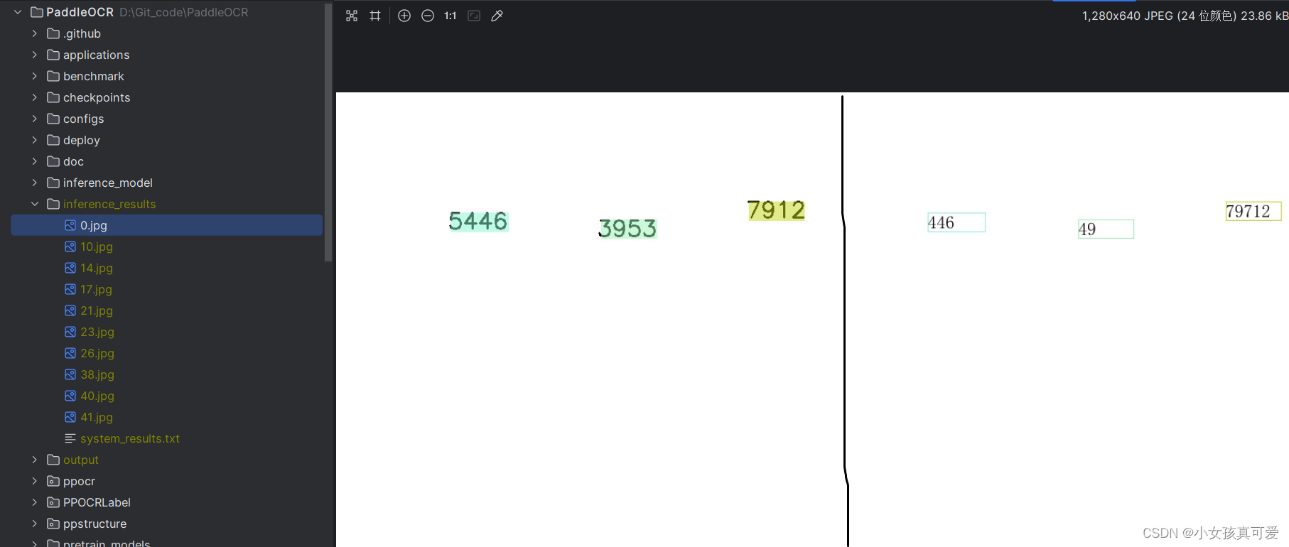 PaddleOCRV4训练自己的模型（4）------模型推理及导出