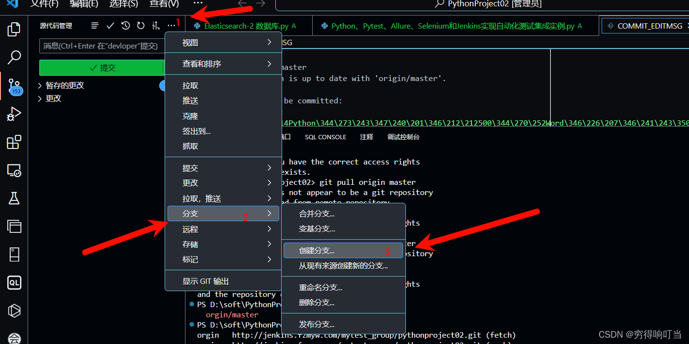 Python代码上传项目到gitlab_vscode中上传项目到gitlabCSDN博客