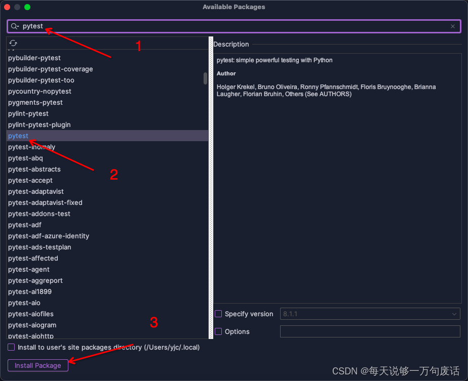 接口自动化框架搭建（三）：pytest库安装