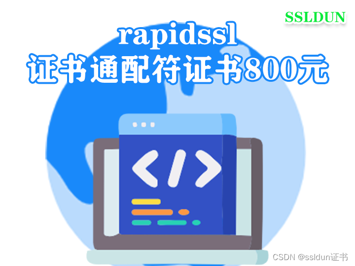 rapidssl证书通配符证书800元