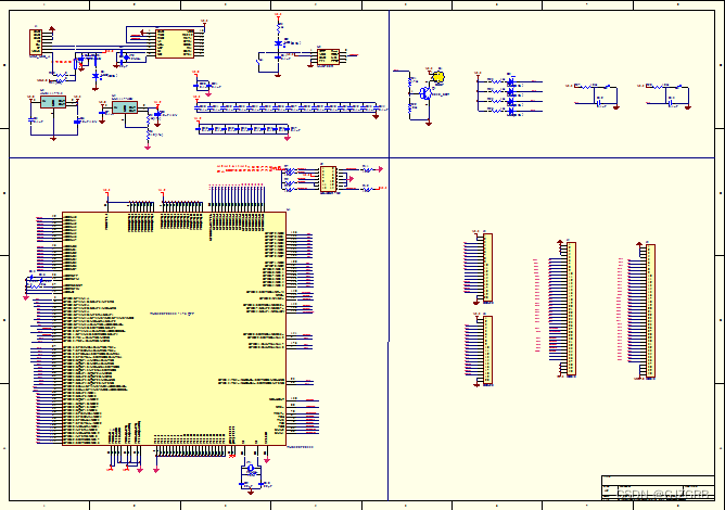 DSP最小系统TMS320F28335 开发板protel99SE 设计硬件原理图PCB+BOM文件_dsp2833的pcb-CSDN博客