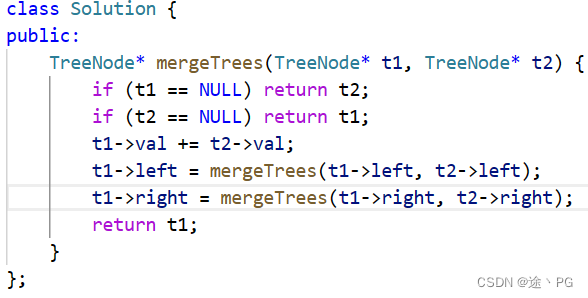 代码随想录day24（2）二叉树：合并二叉树（leetcode617）