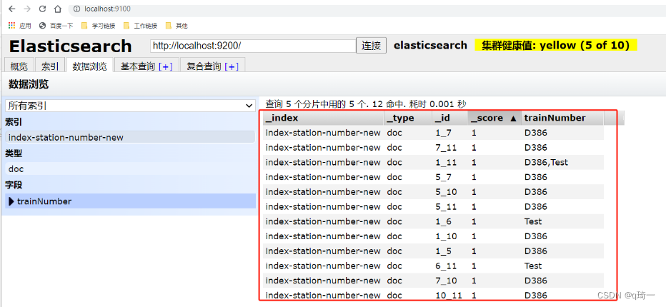 ES的使用（Elasticsearch）