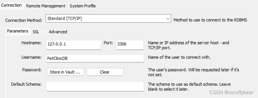 mysql workbench connection