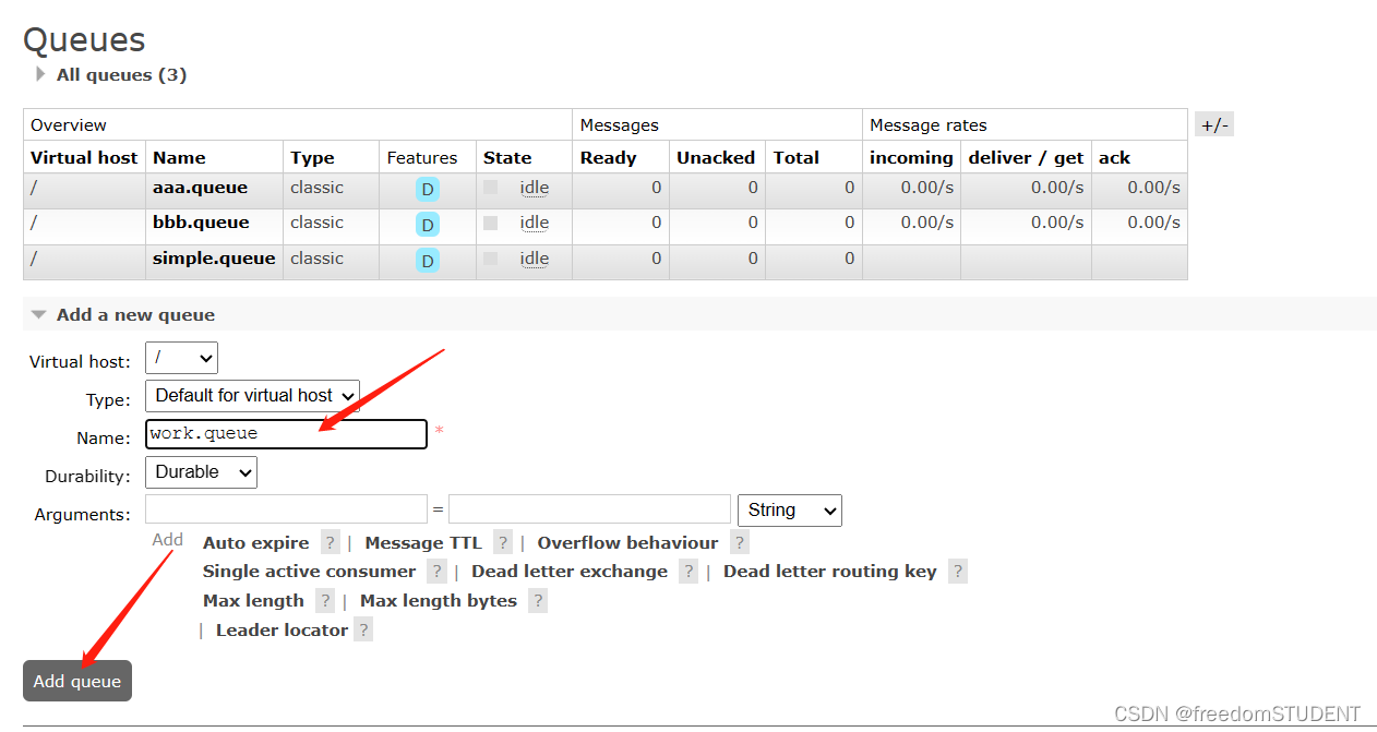 【rabbitMQ】模拟work queue,实现单个队列绑定多个消费者