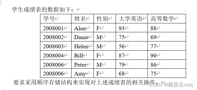 线性表的顺序存储实验