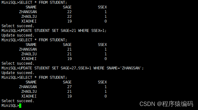 Linux C/C++下使用Lex/Yacc构建实现DBMS（Minisql）