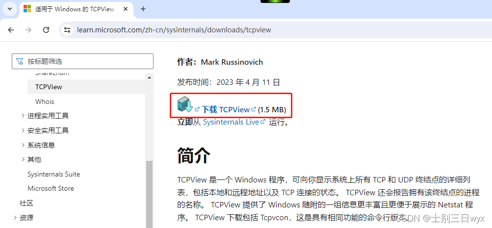 TCPView下载安装使用教程（图文教程）超详细