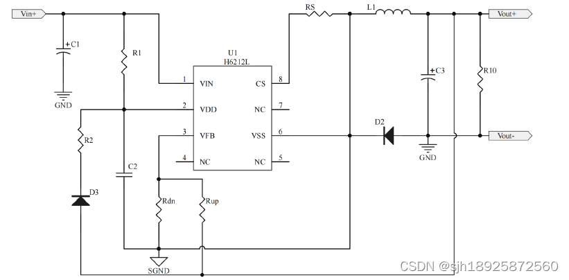 24V 30V 36V 48V转3.3V 5V12V降压恒压芯片H6212L