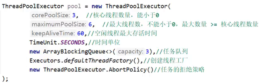 线程池的7大参数