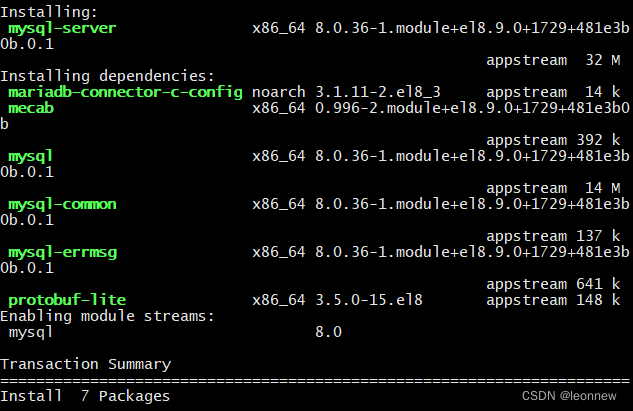 rocky使用yum安装msyql8.0