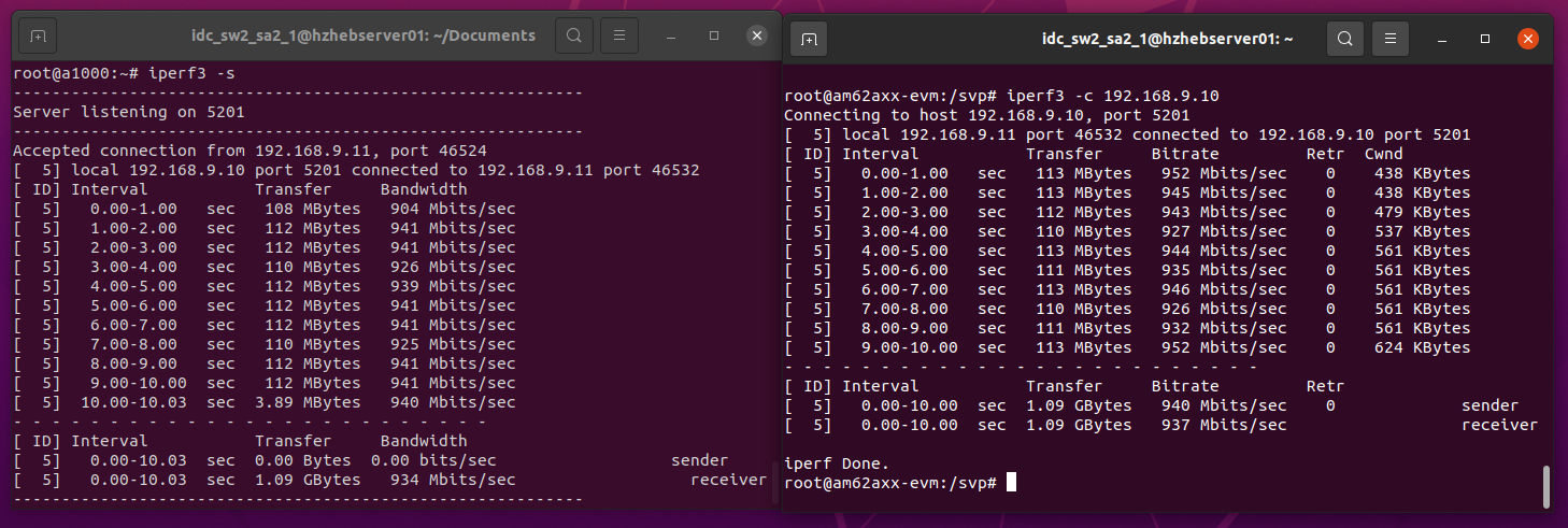 iperf3 server