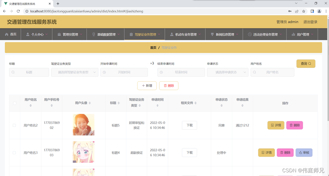 交通管理在线服务系统|基于Springboot的交通管理系统设计与实现(源码+数据库+文档)，基于Springboot的交通管理在线服务系统设计与实现，源码、数据库及文档全解析，基于Springboot的交通管理在线服务系统设计与实现详解，源码、数据库及文档全攻略，基于Springboot的交通管理在线服务系统设计与实现详解，源码、数据库及文档全解析攻略，基于Springboot的交通管理在线服务系统设计与实现详解，源码、数据库及文档全解析与攻略 第3张