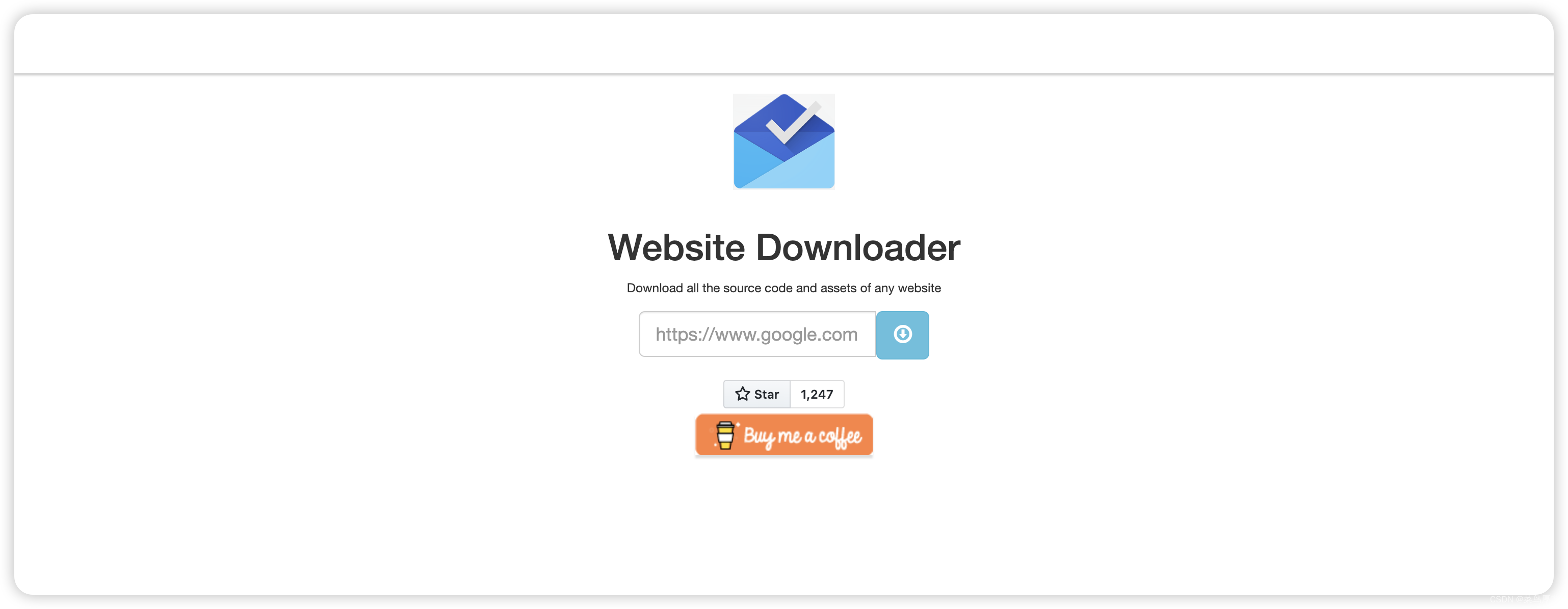 一款网站源码下载开源工具 Website Downloader