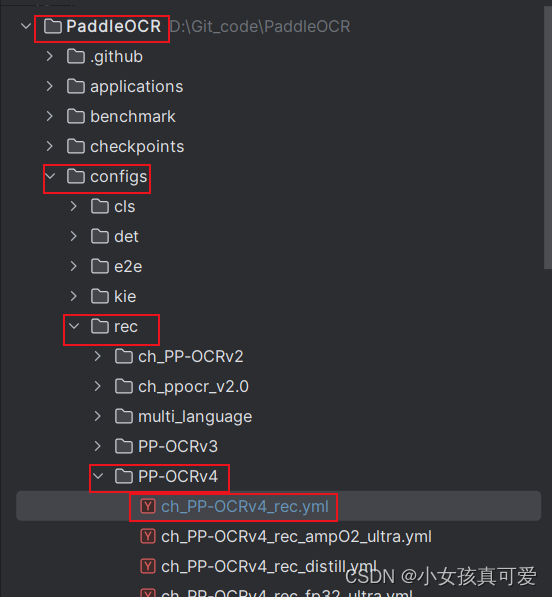 PaddleOCR训练自己模型（2）----参数配置及训练