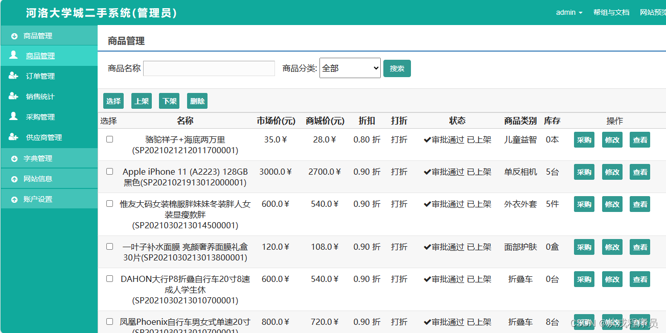 Java毕业设计-基于ssm的校园二手交易管理系统-第67期