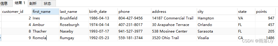 SQL 第五章 (IN, BETWEEN, LIKE运算符)